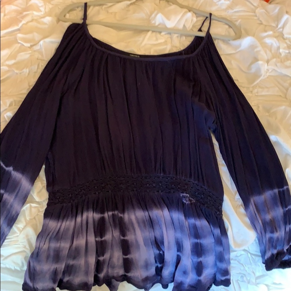 Off the shoulder tie dye top
